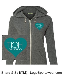 Women's TIOH Heart Hoodie Design Zoom